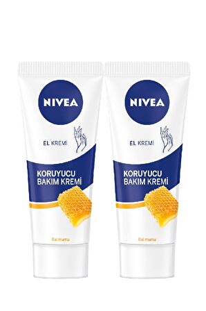 Nivea Koruyucu Bakım El Kremi 75Ml - Bal Mumu  X2